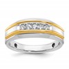 IBGoodman 14k Two-tone Five Stone Polished Men's Ring Mounting