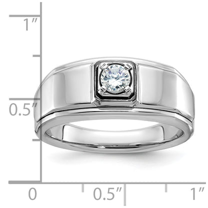 IB Goodman 10k White Gold Mens1/3 carat Diamond Complete Ring
