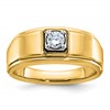IB Goodman 10k White Gold Mens1/3 carat Diamond Complete Ring