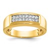 IB Goodman 10k Mens Polished 2-Row Holds 16-1.7mm Ring Mounting
