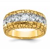 IBGoodman 14k 2 carat Lab Grown Diamond VS/SI+ G+ Complete Men's Nugget Ring