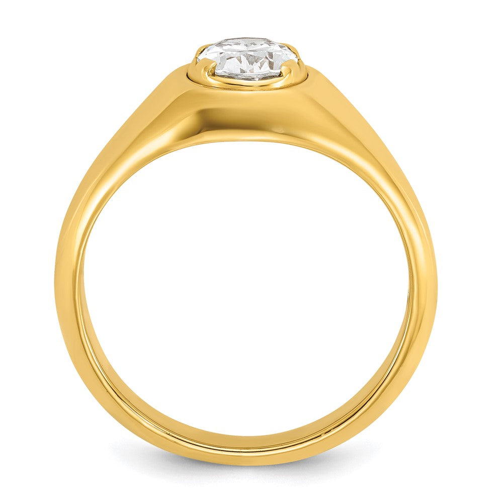 IBGoodman 14k 1 carat Lab Grown Diamond VS/SI+ G+ Oval Complete Men's Ring