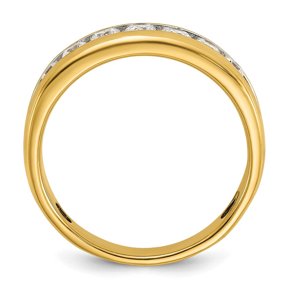 IB Goodman 14k Polished 7-stone Mens Ring Mounting