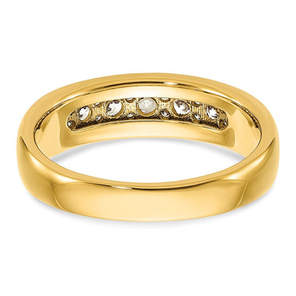 IB Goodman 14k Polished 7-stone Mens Ring Mounting