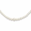 1928 Jewelry Gold-tone Clasp 2mm to 8mm Ivory Imitation Pearl Graduated Strand 18 inch Necklace