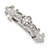 1928 Jewelry Silver-tone Clear Crystal Hair Barrette
