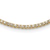 Flash Gold-tone Polished Crystal 17.5in Necklace