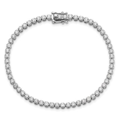 14k White Gold 2 carat Lab Grown Diamond VS/SI+ G+ Complete Round Tennis Bracelet