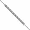14k White Gold 2 3/8 carat Lab Grown Diamond VS/SI+ G+ Complete 6.5 inch with 1 inch extension Bracelet