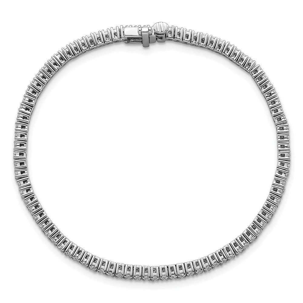 14k White Gold  2 carat Lab Grown Diamond VS+ F+ Complete Tennis Bracelet