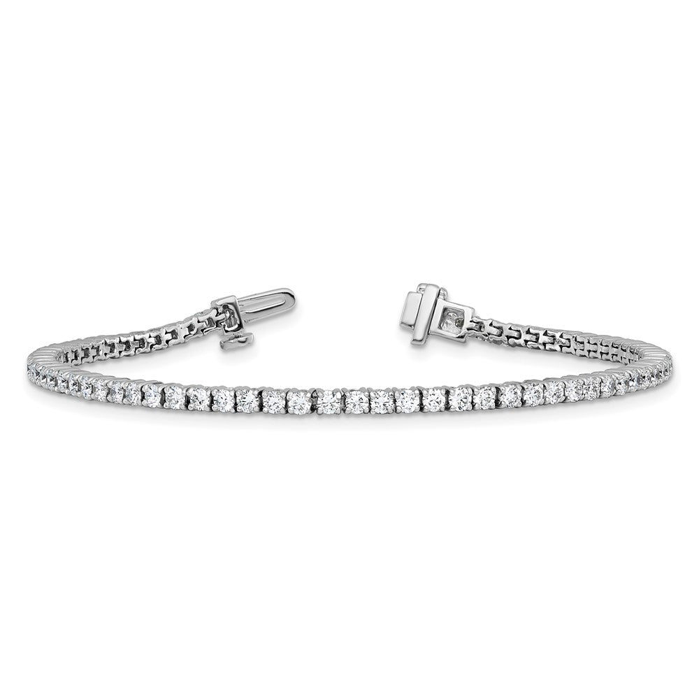 14k White Gold  2 carat Lab Grown Diamond VS/SI+ G+ Complete Tennis Bracelet