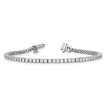14k White Gold  2 carat Lab Grown Diamond VS/SI+ G+ Complete Tennis Bracelet