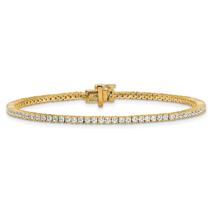 14k 2 carat Lab Grown Diamond VS/SI+ G+ Complete Tennis Bracelet