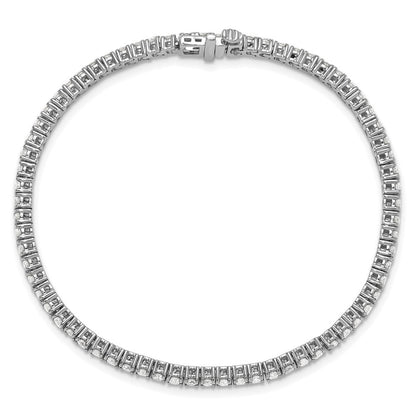 14k White Gold  3carat Lab Grown Diamond VS/SI+ G+ Complete Tennis Bracelet