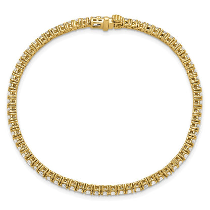 14k 3carat Lab Grown Diamond VS/SI+ G+ Complete Tennis Bracelet