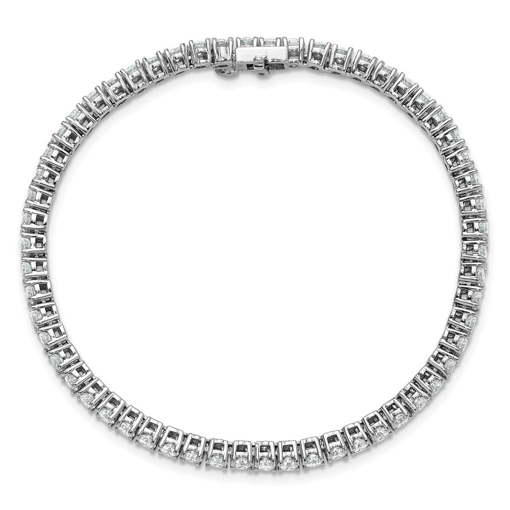 14k White Gold  5 carat Lab Grown Diamond VS+ F+ Complete Tennis Bracelet
