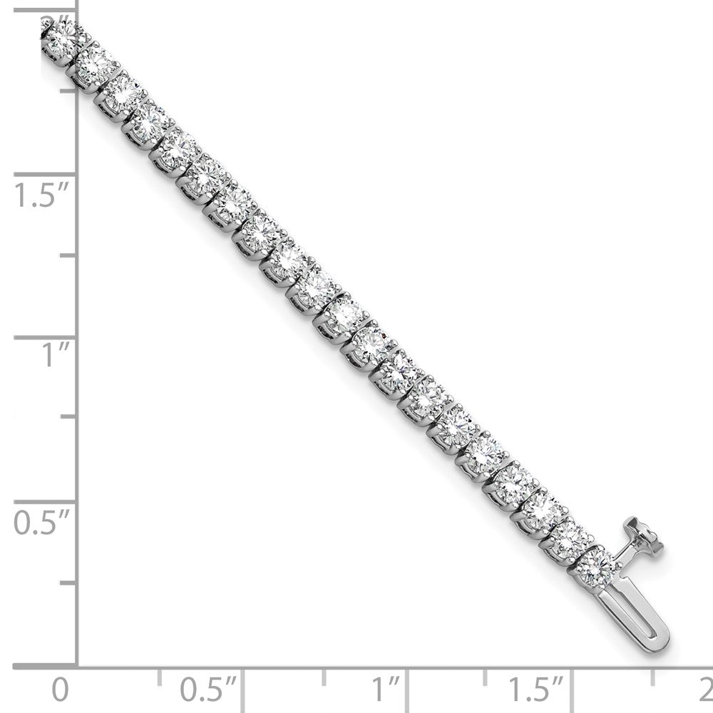 14k White Gold  5 carat Lab Grown Diamond VS+ F+ Complete Tennis Bracelet