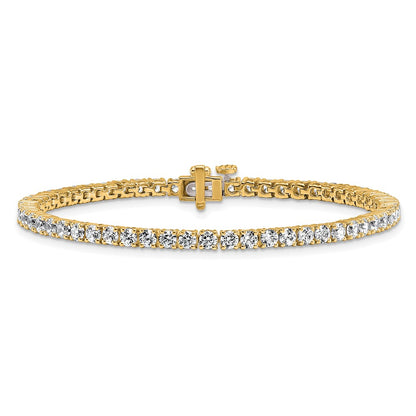 14k 5 carat Lab Grown Diamond VS/SI+ G+ Complete Tennis Bracelet