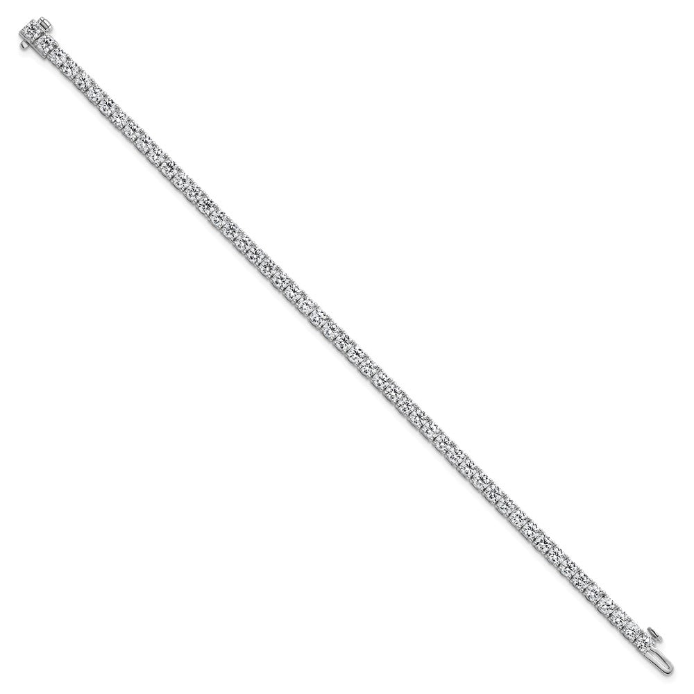 14k White Gold  7 carat Lab Grown Diamond VS/SI+ G+ Complete Tennis Bracelet