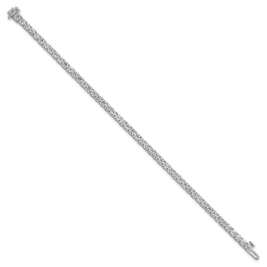 14k White Gold  7 carat Lab Grown Diamond VS/SI+ G+ Complete Tennis Bracelet