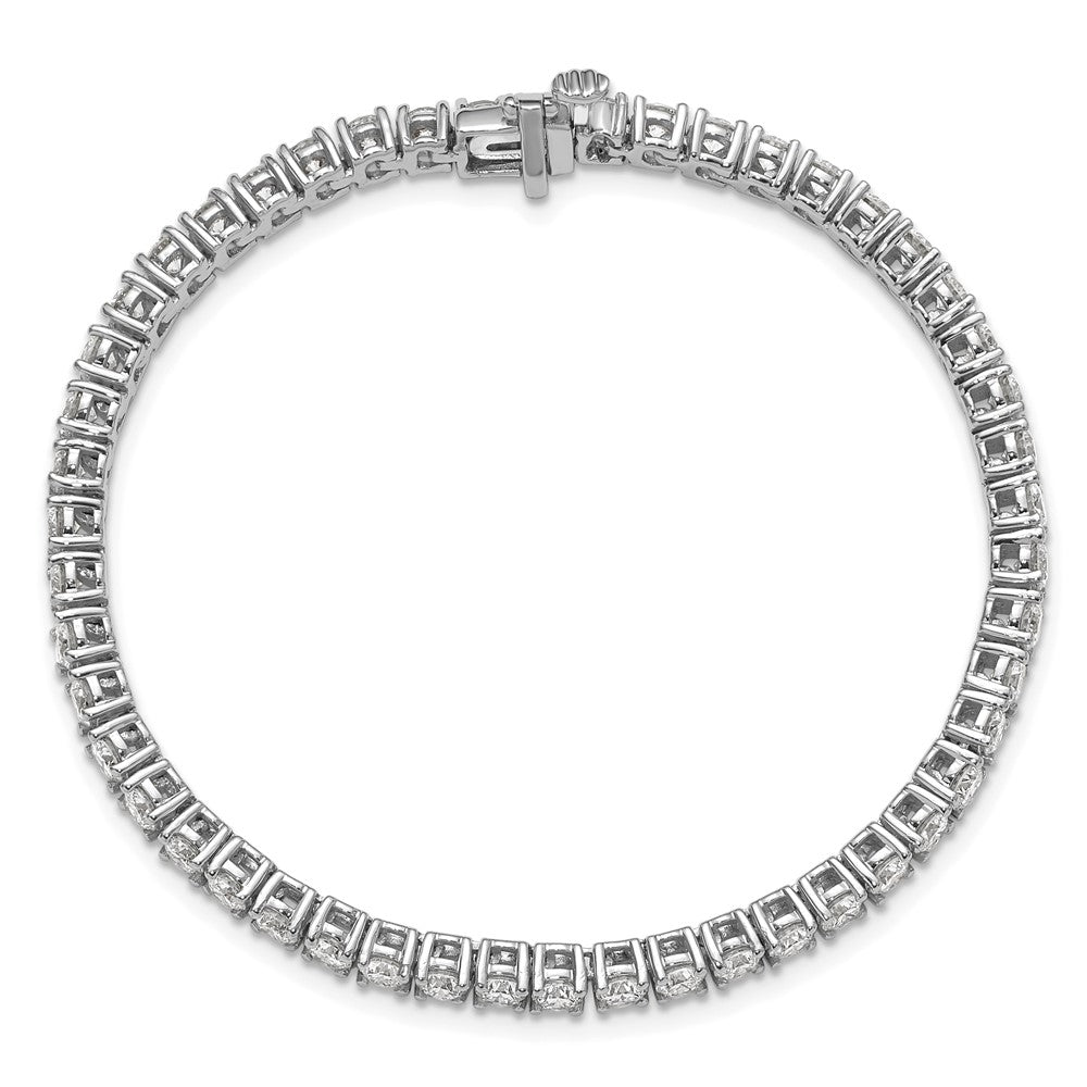 14k White Gold  7 carat Lab Grown Diamond VS/SI+ G+ Complete Tennis Bracelet