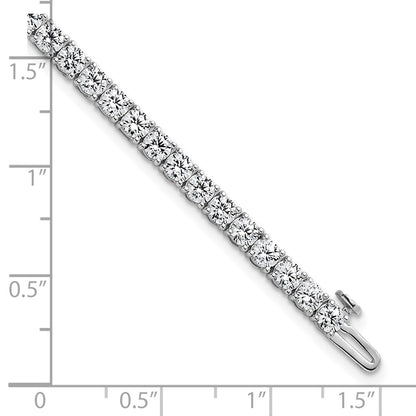 14k White Gold  7 carat Lab Grown Diamond VS/SI+ G+ Complete Tennis Bracelet