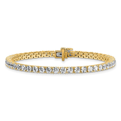 14k 7 carat Lab Grown Diamond VS/SI+ G+ Complete Tennis Bracelet