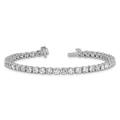 14k White Gold  9 carat Lab Grown Diamond VS/SI+ G+ Complete Tennis Bracelet