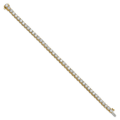 14k 9 carat Lab Grown Diamond VS+ F+ Complete Tennis Bracelet