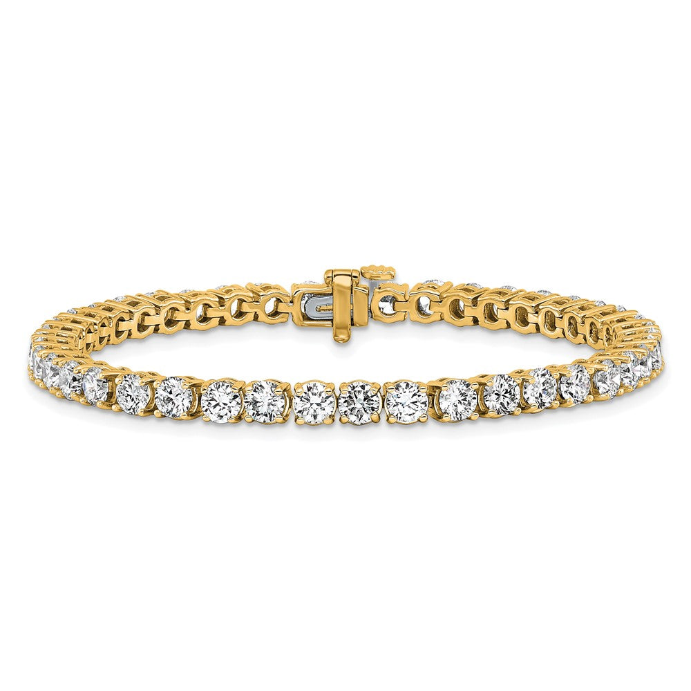 14k 9 carat Lab Grown Diamond VS/SI+ G+ Complete Tennis Bracelet