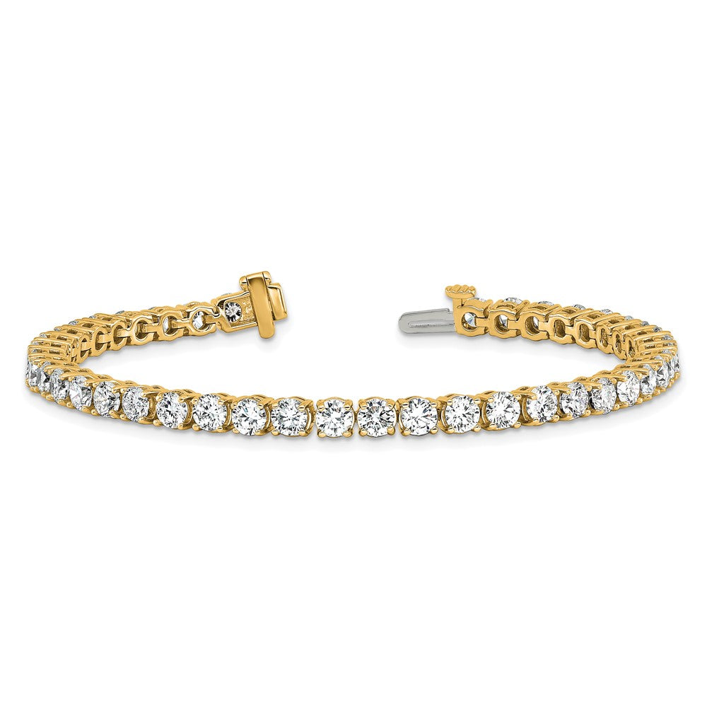 14k 9 carat Lab Grown Diamond VS/SI+ G+ Complete Tennis Bracelet