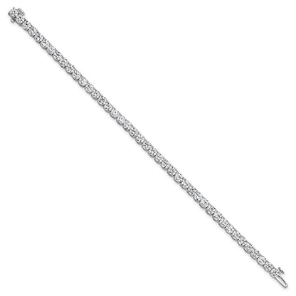 14k White Gold  10 carat Lab Grown Diamond VS/SI+ G+ Complete Tennis Bracelet