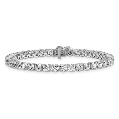 14k White Gold  10 carat Lab Grown Diamond VS/SI+ G+ Complete Tennis Bracelet