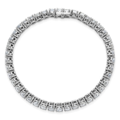 14k White Gold  10 carat Lab Grown Diamond VS+ F+ Complete Tennis Bracelet