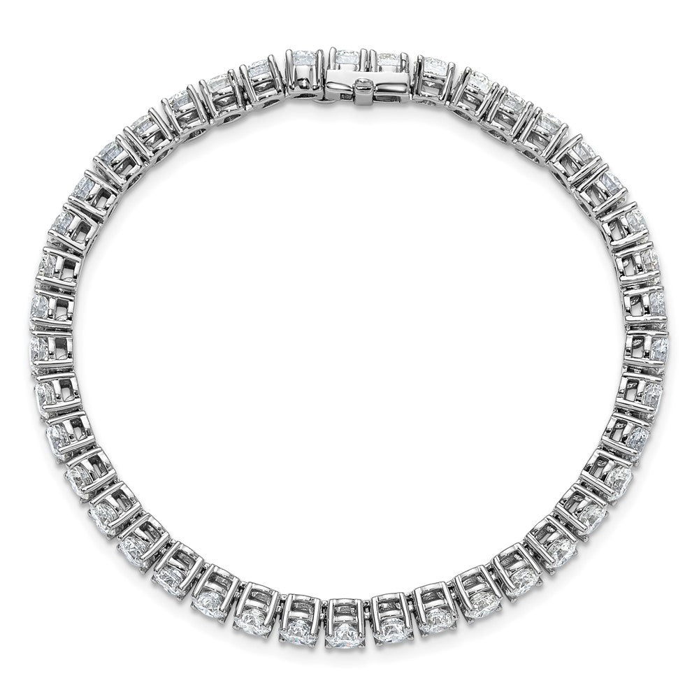 14k White Gold  10 carat Lab Grown Diamond VS/SI+ G+ Complete Tennis Bracelet