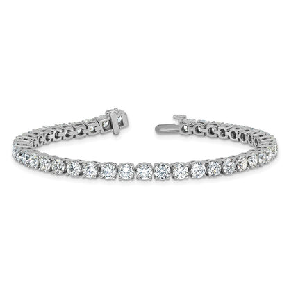 14k White Gold  10 carat Lab Grown Diamond VS+ F+ Complete Tennis Bracelet