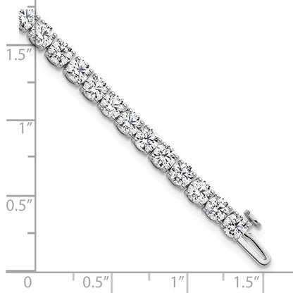 14k White Gold  10 carat Lab Grown Diamond VS/SI+ G+ Complete Tennis Bracelet