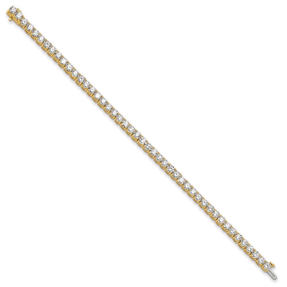 14k 10 carat Lab Grown Diamond VS+ F+ Complete Tennis Bracelet