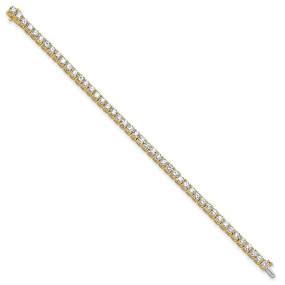 14k 10 carat Lab Grown Diamond VS+ F+ Complete Tennis Bracelet