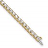 14k 10 carat Lab Grown Diamond VS+ F+ Complete Tennis Bracelet