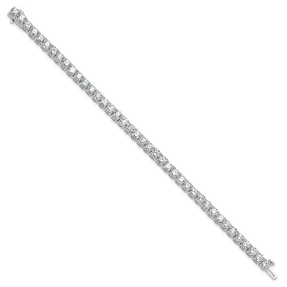 14k White Gold  12 1/2 carat Lab Grown Diamond VS/SI+ G+ Complete Tennis Bracelet