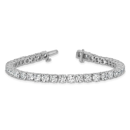 14k White Gold  12 1/2 carat Lab Grown Diamond VS/SI+ G+ Complete Tennis Bracelet
