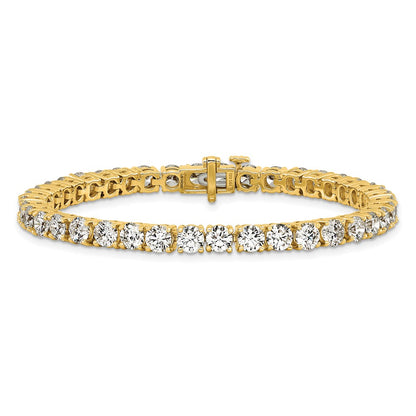 14k 12 1/2 carat Lab Grown Diamond VS+ F+ Complete Tennis Bracelet