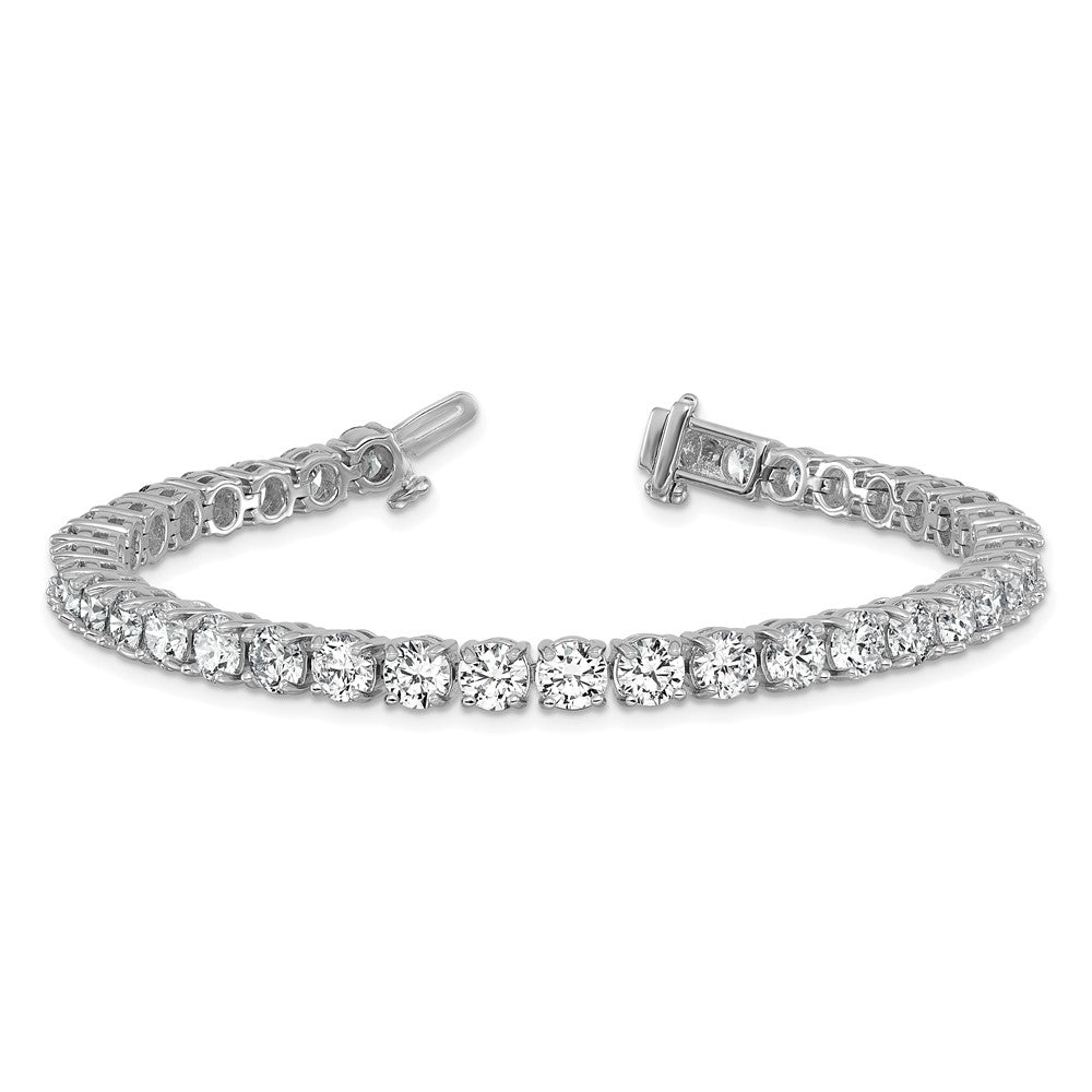 14k White Gold  14 carat Lab Grown Diamond VS/SI+ G+ Complete Tennis Bracelet