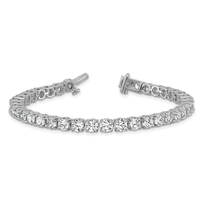 14k White Gold  14 carat Lab Grown Diamond VS/SI+ G+ Complete Tennis Bracelet