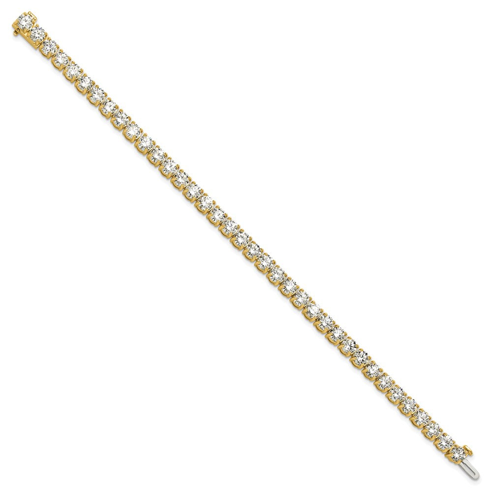 14k 14 carat Lab Grown Diamond VS+ F+ Complete Tennis Bracelet