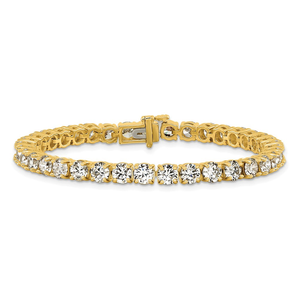 14k 14 carat Lab Grown Diamond VS/SI+ G+ Complete Tennis Bracelet