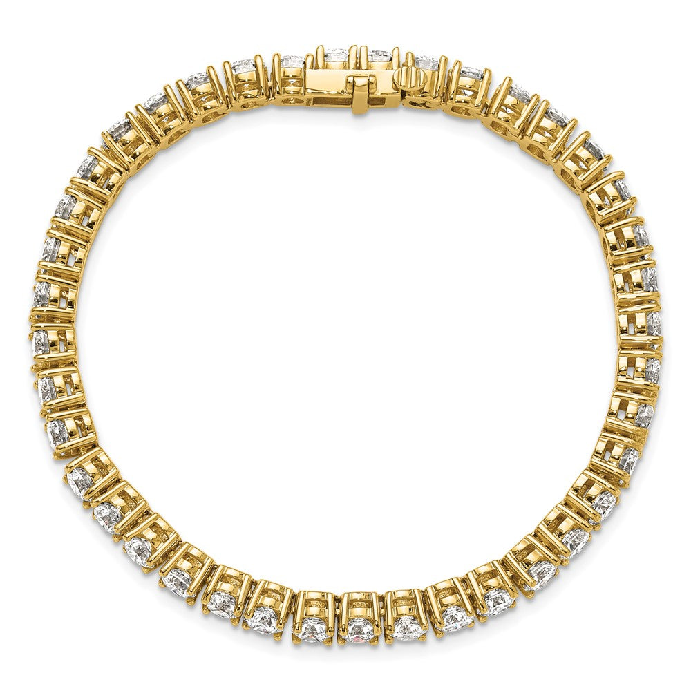 14k 14 carat Lab Grown Diamond VS/SI+ G+ Complete Tennis Bracelet