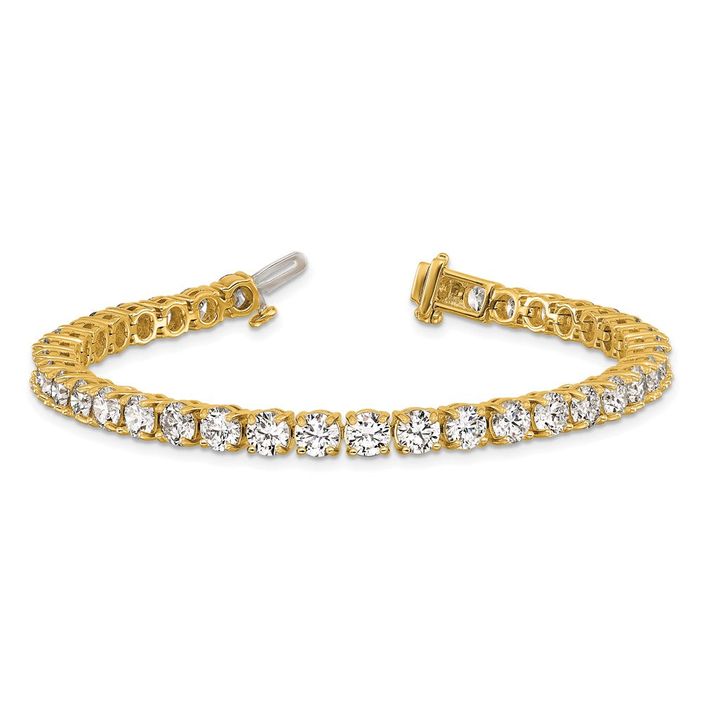 14k 14 carat Lab Grown Diamond VS/SI+ G+ Complete Tennis Bracelet