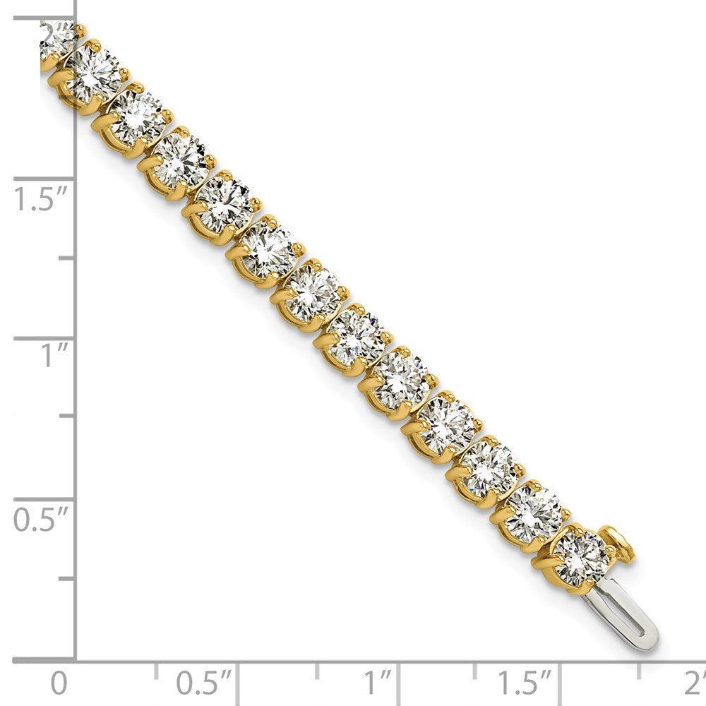 14k 14 carat Lab Grown Diamond VS+ F+ Complete Tennis Bracelet